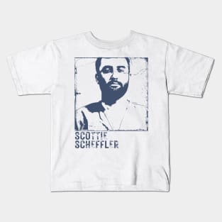 SCOTTIE SCHEFFLER MUG SHOT /// vintage style Kids T-Shirt